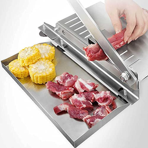 Manueller Gefrorener Fleischschneider, Rindfleisch, Hammelrippen, Hähnchenhacker, Knochenschneider, Edelstahl, Fleischschneider, Rippenbeil, Gemüseschneidemaschine, für den kommerziellen Gebrauch in