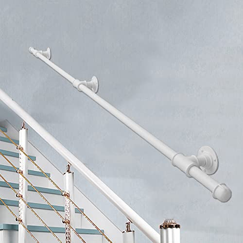Handlauf, Geländer, komplettes Set für sicheren Korridor, Dachbodentreppen, rutschfeste Stützstange für ältere Menschen mit Behinderungen, 540 cm, Weiß