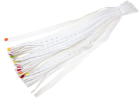 GREENADSCAPE 40St Windelknopf stoffwindeln Windelklammern Windelknöpfe Windelstreifen Gürtel babybauchband Windelbefestigungsschnalle Befestigungsgurt für Sicherheitswindeln Gummiband Weiß