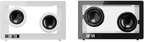 LYEAA Altavoces inalámbricos transparentes con soporte para tarjeta TF y altavoces de barra de sonido HIFI compatibles con Bluetooth
