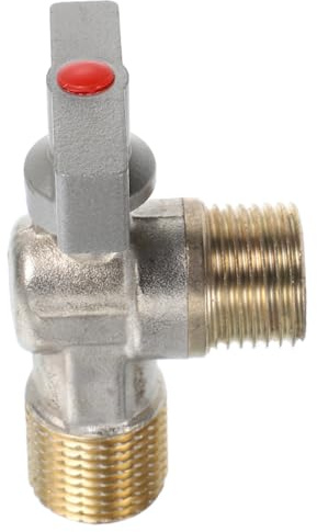 WOONEKY Copper Ball Valve with G1/2 Quarter-inch Thread, High Flow Design and Triangle Valve Switch for Household Pipeline and Toilet Water Control