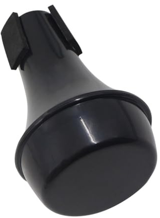 LOLIPPYY Mini Trumpet Mute Silencer Softens Sound Abs Material Easy to Install Black Compact Practice Accessory for Beginners Suitable for Occasions