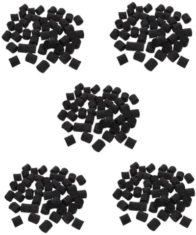 TOYANDONA 5 Set Cotone di Piantagione di Verdure Idroponiche Giardinaggio Aerodinamico Torba Spugna per Piantare Strumento di Giardinaggio Idroponico Cotone Espanso Nero 100 Pezzi*5