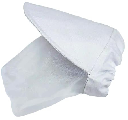 Stgfyxgs Protezione da Campo per Cani Copricapo per Cani da Compagnia, Protegge dalle Mosche E Dall'erba, Comoda Protezione per Il Viso, Copricapo per Cani, Biancoxl