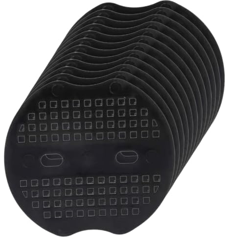 NUOBESTY Grapas de Jardín U en Forma de U para Césped y Malla Antihierbas, 40 Unidades Negras 6.8x6.5 Cm, Accesorios de Jardinería Resistentes para Fijación de Paisajismo y Control