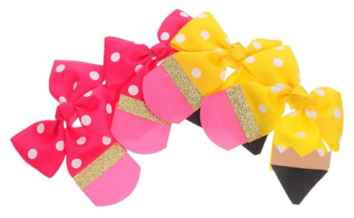MOTHNUR 2 Paar Haarspangen mit Schleife für Babys und Kleinkinder 95cm Sanftes Material Farbbrillant Haarschmuck für Feines Haar und Schulanfang
