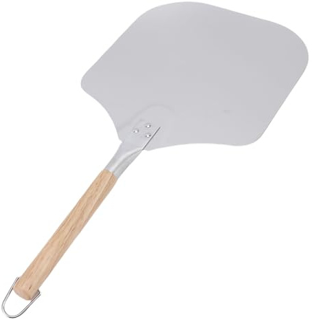 Zerodis Pelle à Pizza en Aluminium, Manche Long, Poignée Confortable et Robuste, Nettoyage Facile, Spatule à Pizza Anti-odeur pour la Cuisson à la Maison