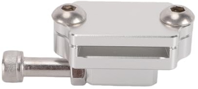 Tbest Tope del Pedal del Embrague Tope del Pedal del Embrague del Billet CNC Aleación de Aluminio Limitador de Recorrido Ajustable Fácil Instalación con Mecanismo Ajustable (Silver)