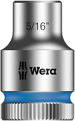 Wera 05003570001 5/16-Inch 8790 HMB Zyklop Socket with Hexagon Drive - Silver