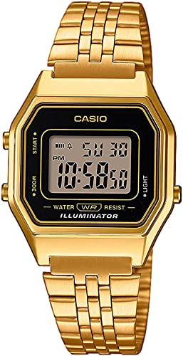 Casio Reloj Mujer de Digital con Correa en Acero Inoxidable LA680WEGA-1ER