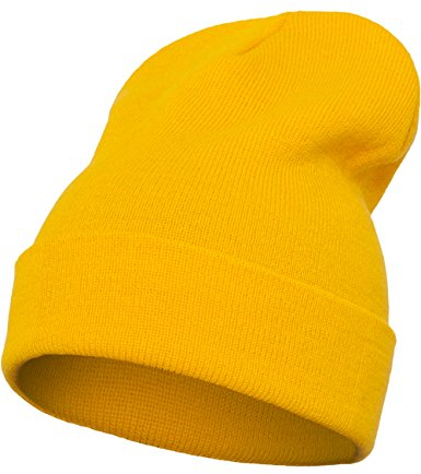 Flexfit Unisex Mütze Heavyweight Long Beanie Damen / Herren Strick-Mütze