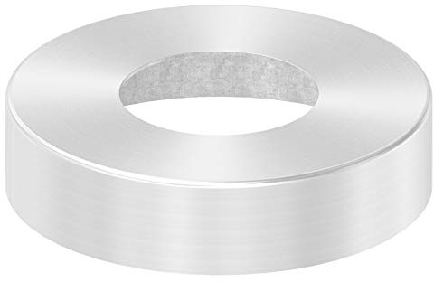 Abdeckrosette 105 x 25mm, Wandstärke 1mm, Bohrung ø 49mm, in V4A