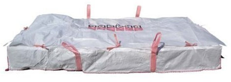 (16,58EUR/Stück) 1 Plattenbag Big Bag Astbestentsorgung Entsorgungssack 320x125x30cm
