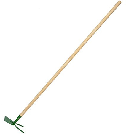 Land-Haus-Shop Gartengeräte massiv 1 von 5, Rechen Doppelhacke Schaufel Grubber oder Harke mit stabilem Holzstiel (Doppel Hacke)