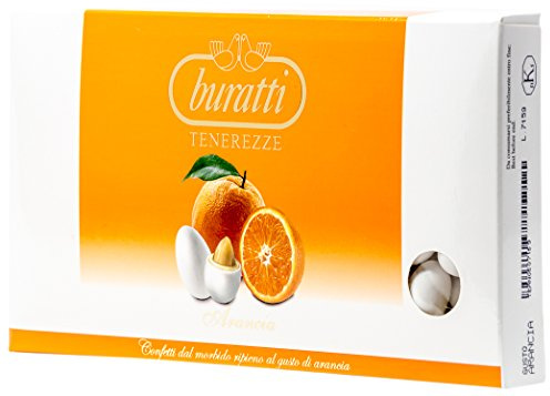 Buratti Confetti al Gusto Arancia, Tenerezze Arancia - 3 Confezioni da 500 g