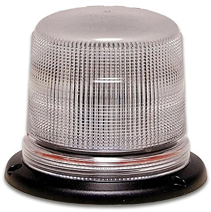 LED-MARTIN Rundumleuchte SESTO - 11 Blitzmuster - klar/gelb - 3-Punkt - 12V 24V. Professionelle Kennleuchte, Warnleuchte, Blitzleuchte für den Einsatz im Straßenverkehr.