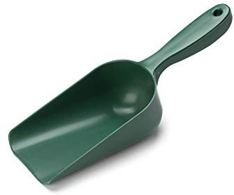 EarlyGrow MPL50084/G Small Plastic Handy Garden Scoop for Soil, Compost, Planting or Re-Potting Plants - Green