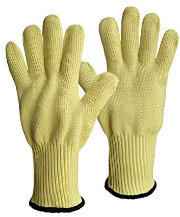 Egurs Guanti Resistenti alle Alte Temperature Professionali Guanti ritardanti di aramide per Fusione di Metalli, fusioni industriali, Cottura al Forno, Barbecue all'aperto ECC.