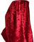 A-Express Stoff Pannesamt Sanft Samt Karneval Bekleidung Kostüm Dekostoff Gardinenstoff Schneiderei Stoff 140cm Breite - 1 Meter 100cm x 140cm Rot