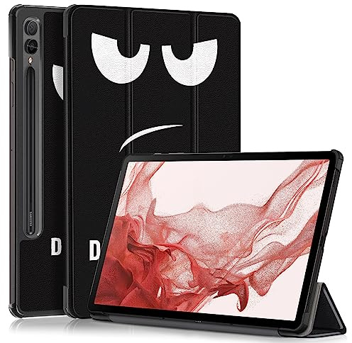 QINOUK Custodia per Samsung Galaxy Tab S9 Ultra, [Funzione Stand] Smart Cover con Auto Sleep Wake, Custodia Protettiva in PU e PC Antigraffio, per Samsung Galaxy Tab S9 Ultra-5