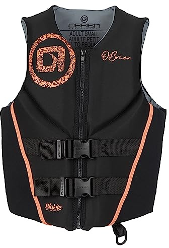 O'Brien Women's Traditional Neoprene USCGA Life Jacket, Coral, Medium
