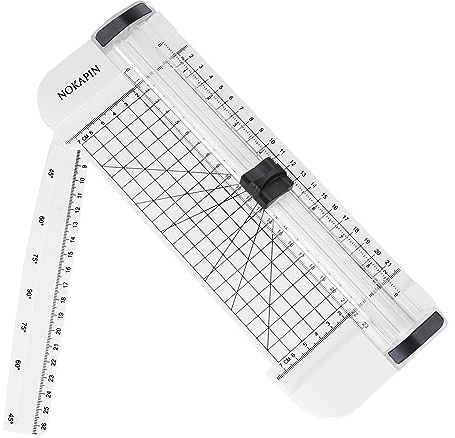 Paper Cutter,Portable Paper Trimmer,12 Inch Paper Slicer Scrapbooking Tool with Automatic Security Safeguard and Side Ruler for Craft Paper,A4 A5 Paper,Coupon, Label and Cardstoc (Black)