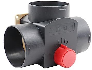 T Rohr Auslass Abgasan Schluss, Asudaro Entlüftungskanal Standheizungs Kanalstück T-Stück Für Standheizung Abs 3 Wege 75mm T Anschluss Kanalrohr Ventilator Standheizung Zubehör 75mm