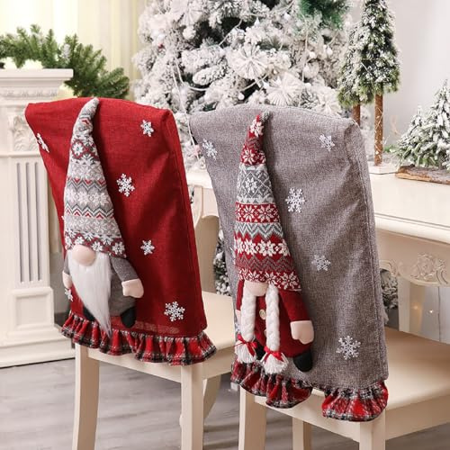 2 Stück Weihnachten Stuhlhussen Weihnachtsdekoration, Esszimmerstuhl Stuhlbezug, Weihnachten Stuhlrückenbezüge, Weihnachtsstuhlhussen Weihnachtsstuhl Rückenabdeckung Für Esstisch Stühle Dekoration | Weihnachtsdekoration, Für Esstisch Stühle, Stuhlrückenbezüge
