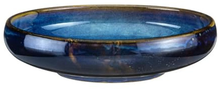 Verlo DEEP Blue Bowl schüssel 24,5 cm Salatschüssel Dessertschalen Servierschale Müslischalen aus hochwertigem Porzellan