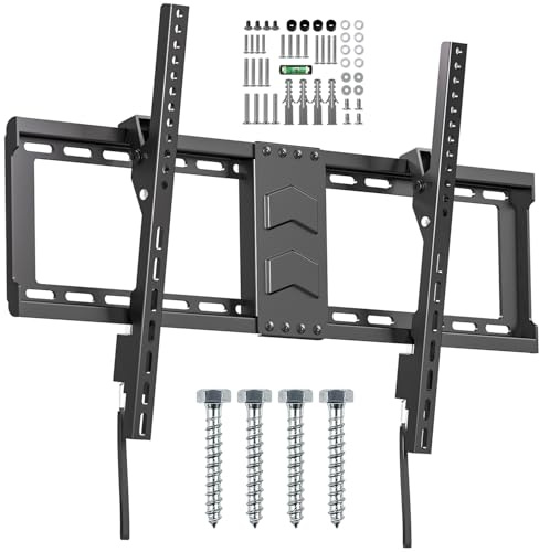 Ginkgo TV Wandhalterung, Fernseher Halterung für 37-75 Zoll Fernseher, Mit Schnellverschluss Wand Fernsehhalterung, Max VESA 600 x 400 mm, hält bis zu 60 kg/132 lb