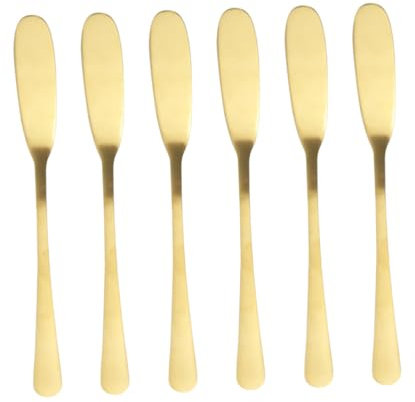 FUNOMOCYA 6stücke Edelstahl-buttermesser Und Butterstreicher Buttermesser Und Butterstreicher Aus Edelstahl Sahnemesser Und Marmeladenstreicher Für Küche Und Backen