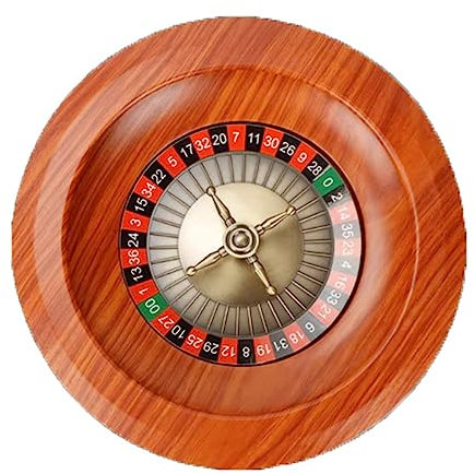 CFDZCP Roulette-Rad-Set Aus Holz, 12-Zoll-Gewinnspiel-Roulette, Europäischer Plattenspieler, Freizeit-Tischspiele, Roulette-Spiel, Roulette-Tisch, Party-Spiel-Requisite