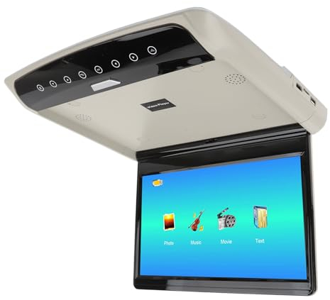 Auto-Overhead-Player, IPS-Bildschirm 1080P HD-Fahrzeug-Overhead-Bildschirm Zum Herunterklappen 11,6-Zoll-Monitor Zur Autodachmontage USB-Eingang, 170-Grad-Rücksitz-Entertainment