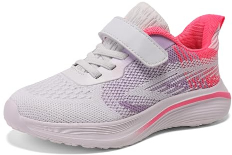 Jawixu Mädchen Turnschuhe Hallenschuhe Kinder Trainer Sportschuhe Kinderschuhe Sneaker Tennisschuhe Freizeitschuhe Outdoor Laufschuhe