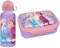 Diakakis Set per il pranzo per bambini, con contenitore per panini e borraccia in alluminio da 500 ml, per scuola e viaggi, senza BPA (Frozen 2)