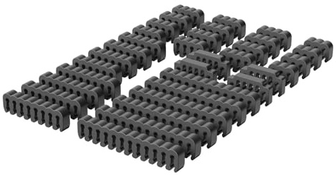 NONGYU Ensemble d'outils de gestion des manchons de câble d'alimentation avec 34 peignes en acrylique pour un arrangement efficace des câbles d'alimentation d'ordinateur
