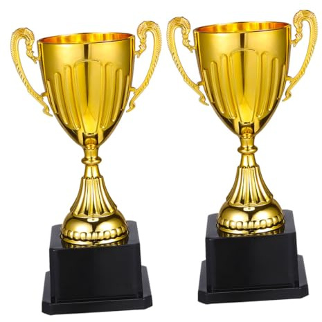 Abaodam Coppa Premio Plastica Stabile 2 Pezzi per Competizione e Premiazione Scuola Materna e Primaria Decorazione Evento