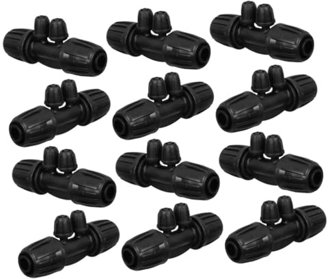 BESPORTBLE 12piezas Conector De Riego para Jardín Conector Rápido para Tubería De Agua Accesorios De Riego por Goteo para Sistema De Jardín