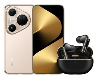 HUAWEI Pura 80 Ultra Móvil Dorado+FreeBuds Pro 4 Negro, 16GB+512GB, Cámara con Teleobjetivo Doble Intercambiable, Cámara HDR con Ultrailuminación 1 Pulgada, Cancelación de Ruido Mediante IA, 5170 mAh