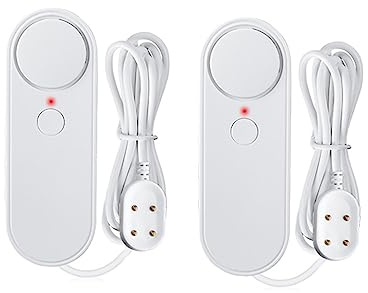 House Alarms Security System Smart Home WIFI GSM Security Alarm System Wireless Burglar Motion Detector Door Window Sensor IP Camera(Water Sensors X2)