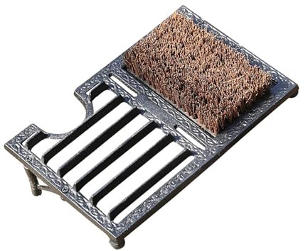 Mekalero Cast Iron Shoe Scraper with Angled Design Boot Scrubber Cleaner Brush for Outdoor Mud Removal and Home Garden Decors Mud Remover Brush