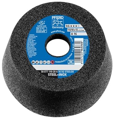 Pferd 63418222 Schleiftopf Stahl 50 ETT 110-20 A 16 Q SG