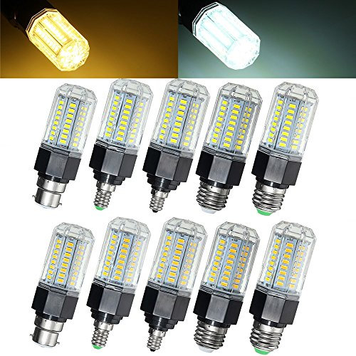 MASUNNon Dimmerabile E27 E26 E12 E14 B22 9W 5730 SMD LED Lampada A Bulbo di Mais Ac110-265V - Bianco Caldo - B22 - Bianco Caldo