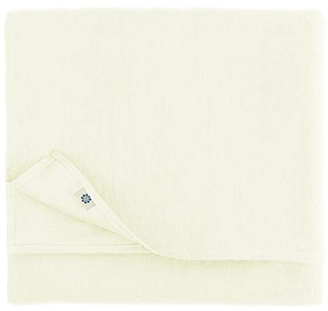 Linen & Cotton Tischdecke Hygge - 100% Leinen, Weiß/Weiss 100x100 cm | Mitteldecke Klein Quadratisch, Tischtuch, Tischwäsche Landhausstil, Festliche Frühling/Home, Für Küche Restaurant Cafe Hotel