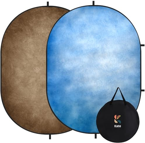 Kate Collapsible Backdrop Brown Blue self Tape Auditions Backdorp 202