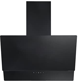 Respekta Dunstabzugshaube kopffrei/Dunstabzugshaube schräg 60 cm/Metallgehäuse mit Glasschirm in Schwarz/Abluft - und Umluftfunktion / CH66038-60SAM / A / 52 – 63 dB