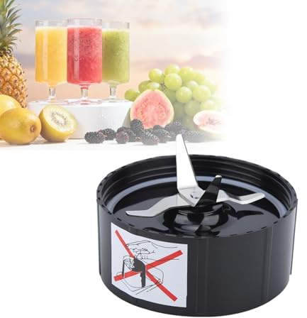Cuchillas de licuadora, Repuestos de cuchillas planas exprimidor de 250W y batidora piezas de repuesto de Cross Blade con juntas para Magic Bullet (Portaherramientas cruzado)