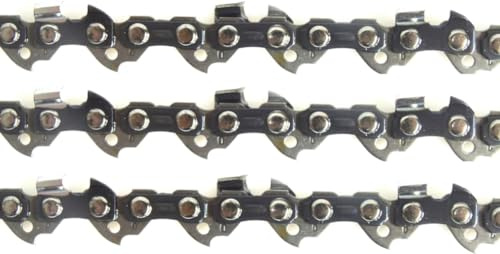 Nemura 3er-Set Kettensägenketten - 64 Trainingsglieder - Leitfaden für 38 cm - Kein 325 - Messgerät für 0.58 (1.5mm) - Ersatzteile für Gartengeräte- Kundendienst auf Deutsch