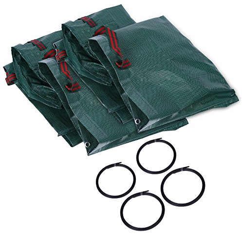 SYH&AQYE 4 x 270 l Gartenabfallsäcke, Wiederverwendbare Gartenabfallsäcke, strapazierfähiger Gartenbehälter für Müllcontainer