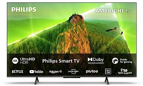 Philips Smart TV | 70PUS8108/12 | 177 cm (70 Zoll) 4K UHD LED Fernseher | 60 Hz | HDR | Dolby Vision | VRR | WiFi | Bluetooth